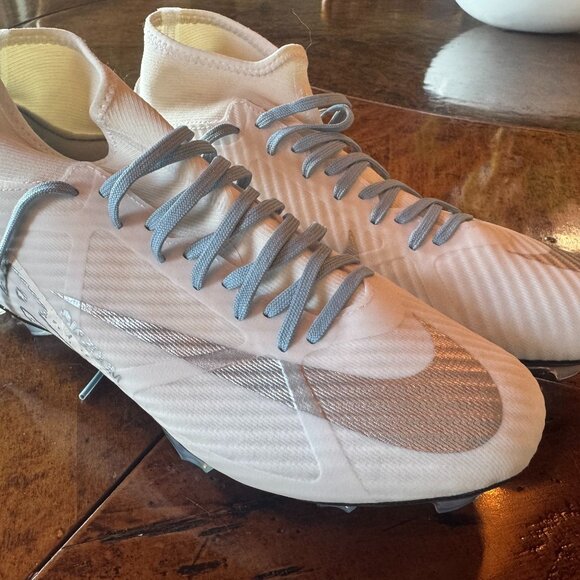 New Mercurial SuperFly 9 FG Men's Cleats M8.5/W10 White Silver - Picture 1 of 5